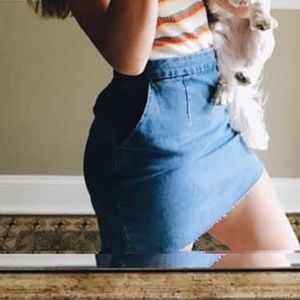 Denim skirt
